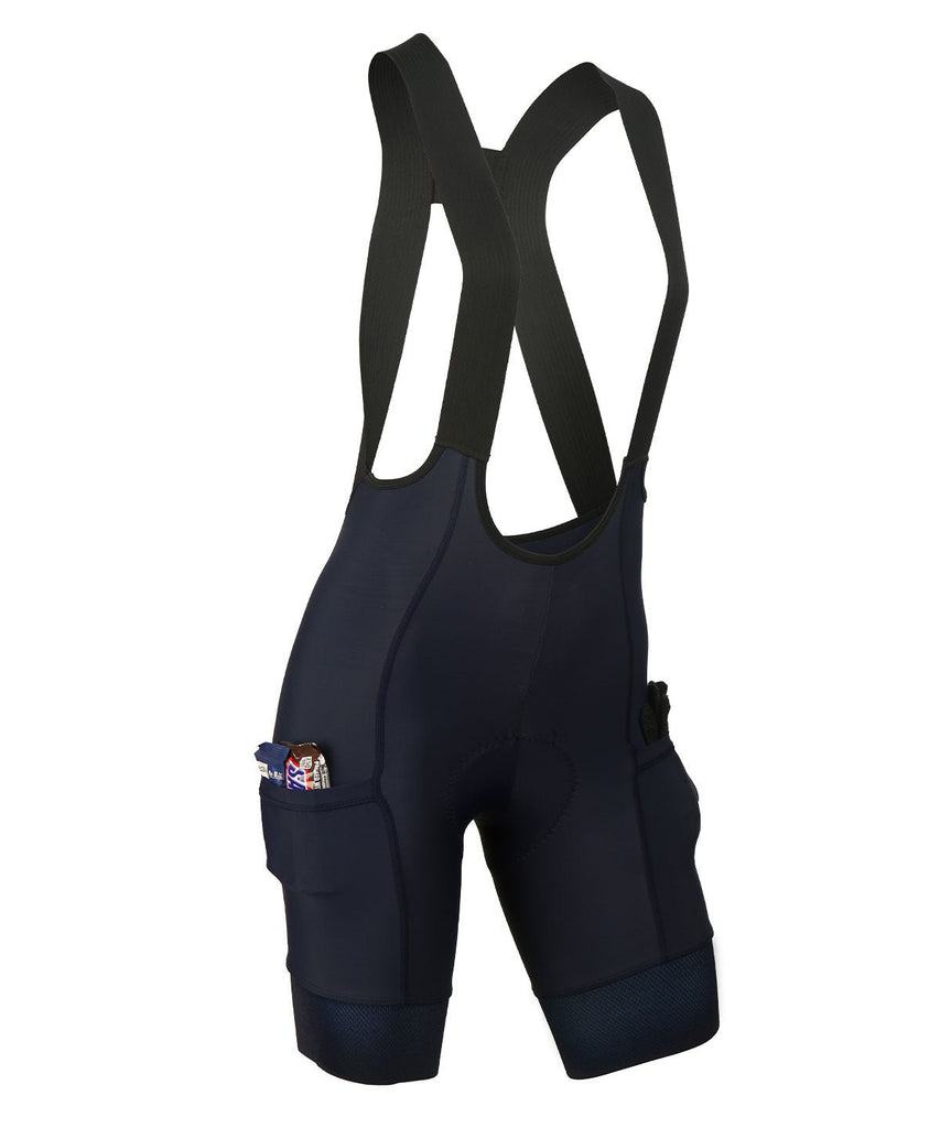 W. BLACK LABEL CARGO DROP TAIL BIB - NAVY - UrbanCycling.com