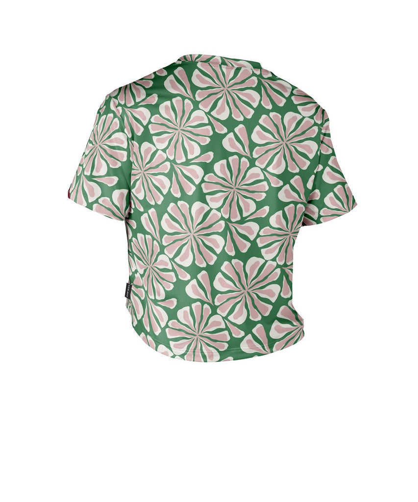 W. CROP TEE - SUMMER BOTANICAL - UrbanCycling.com