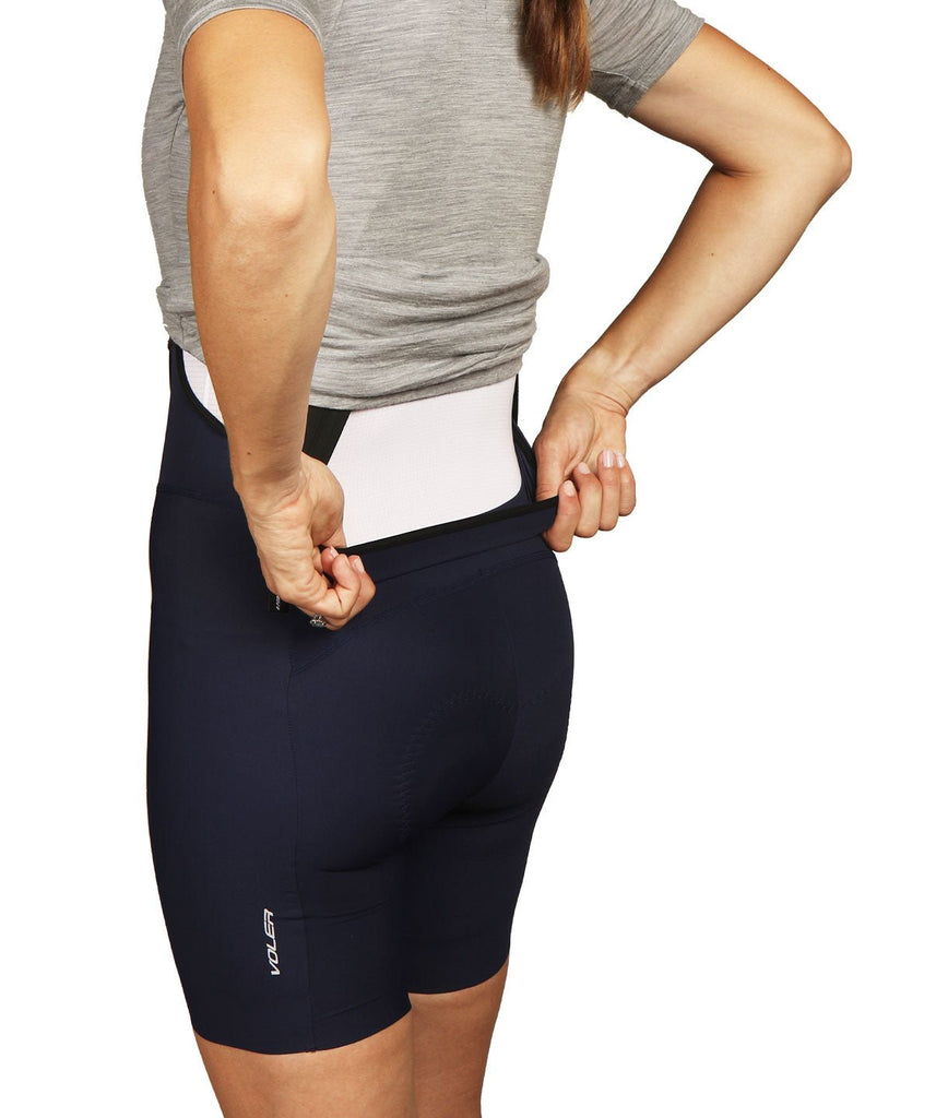 W. SUPER DROP TAIL BIB - NAVY - UrbanCycling.com