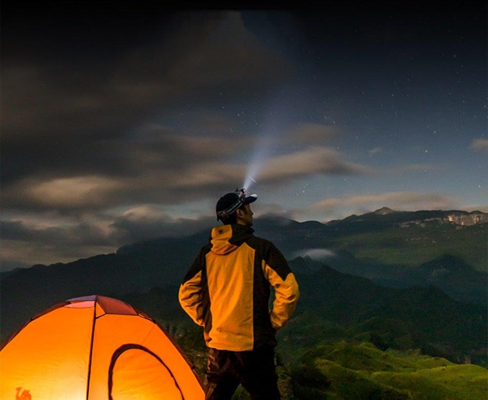 Waterproof 2 Light Mode USB LED Headlight With Magnet Rechargeable Headlamp Built - in 18650 Battery Flashlight COB Work Light For Outdoor Camping Cycling Fishing Headlamp Flashlight - UrbanCycling.com