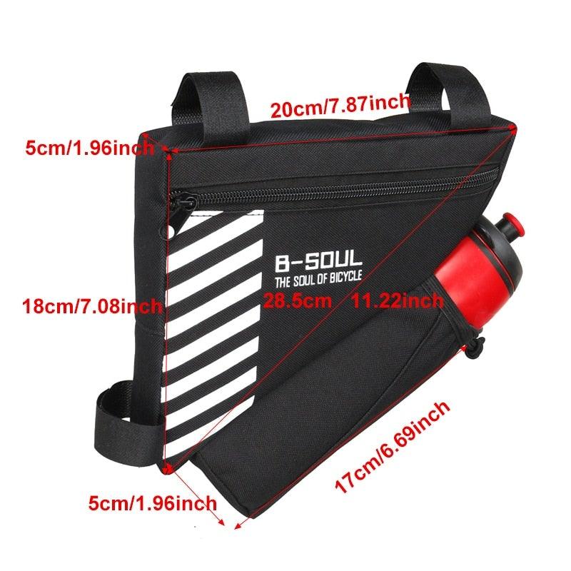 Waterproof Bicycle Bag Bike Triangle Bag For Bicycle Front Frame Bag Bike Bag Cycling Top Tube Bag Bicycle Bottle Bag Bike Storage Frame Bag Bicycle Front Tube Triangle Water Resistant Cycling Pack Strap On Pouch Bike Accessories Tool Accessible - UrbanCycling.com