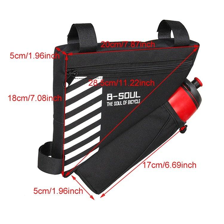 Waterproof Bicycle Bag Bike Triangle Bag For Bicycle Front Frame Bag Bike Bag Cycling Top Tube Bag Bicycle Bottle Bag Bike Storage Frame Bag Bicycle Front Tube Triangle Water Resistant Cycling Pack Strap On Pouch Bike Accessories Tool Accessible - UrbanCycling.com