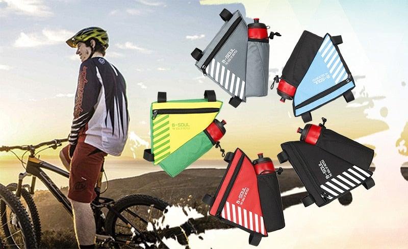 Waterproof Bicycle Bag Bike Triangle Bag For Bicycle Front Frame Bag Bike Bag Cycling Top Tube Bag Bicycle Bottle Bag Bike Storage Frame Bag Bicycle Front Tube Triangle Water Resistant Cycling Pack Strap On Pouch Bike Accessories Tool Accessible - UrbanCycling.com