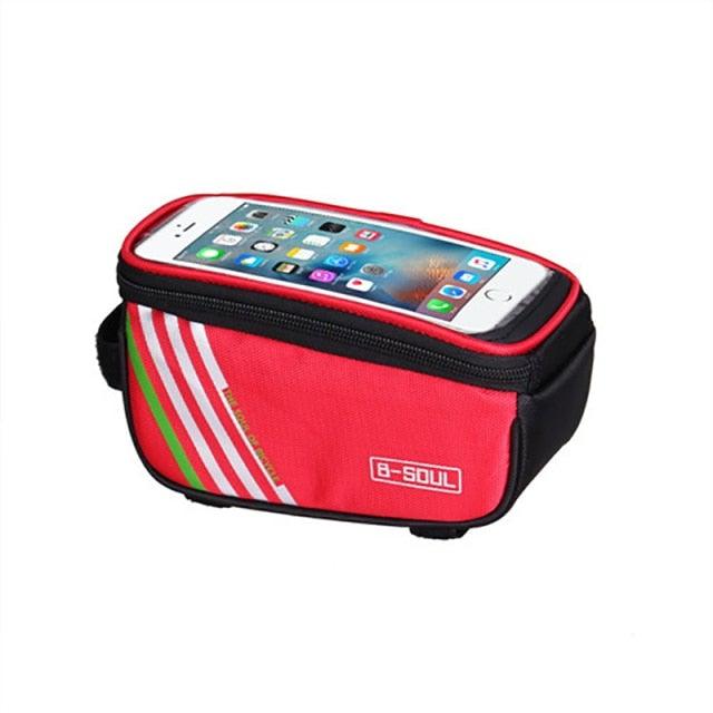 Waterproof Bicycle Bag Nylon Bike Cycling Cell Mobile Phone Bag Case Bicycle Front Tube Bags Accessories Bike Phone Front Frame Bag Bicycle Bag Waterproof Bike Phone Mount Bag Bike Phone Case Holder Accessories Cycling Pouch Compatible With Phone - UrbanCycling.com