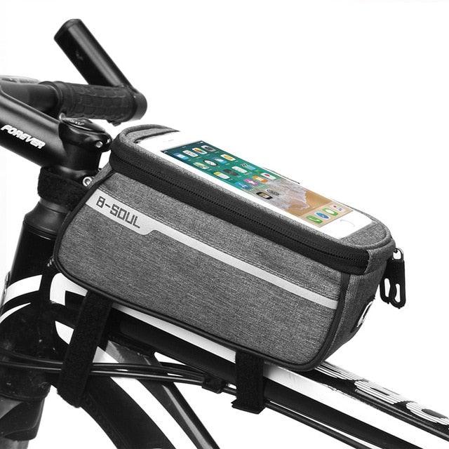 Waterproof Bicycle Bag Nylon Bike Cycling Cell Mobile Phone Bag Case Bicycle Front Tube Bags Accessories Bike Phone Front Frame Bag Bicycle Bag Waterproof Bike Phone Mount Bag Bike Phone Case Holder Accessories Cycling Pouch Compatible With Phone - UrbanCycling.com