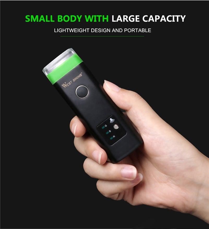 Waterproof Bicycle Light Smart Front Lamp Headlight With Horn USB Rechargeable LED Cycling Flashlight Bicycle Lights Set Powerful Lumens LED Bike Front For Adults Road Cycling Safety Flashlight - UrbanCycling.com