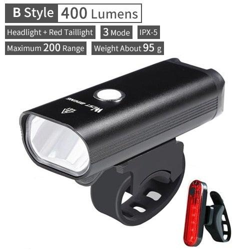 Waterproof Bicycle Light Smart Front Lamp Headlight With Horn USB Rechargeable LED Cycling Flashlight Bicycle Lights Set Powerful Lumens LED Bike Front For Adults Road Cycling Safety Flashlight - UrbanCycling.com