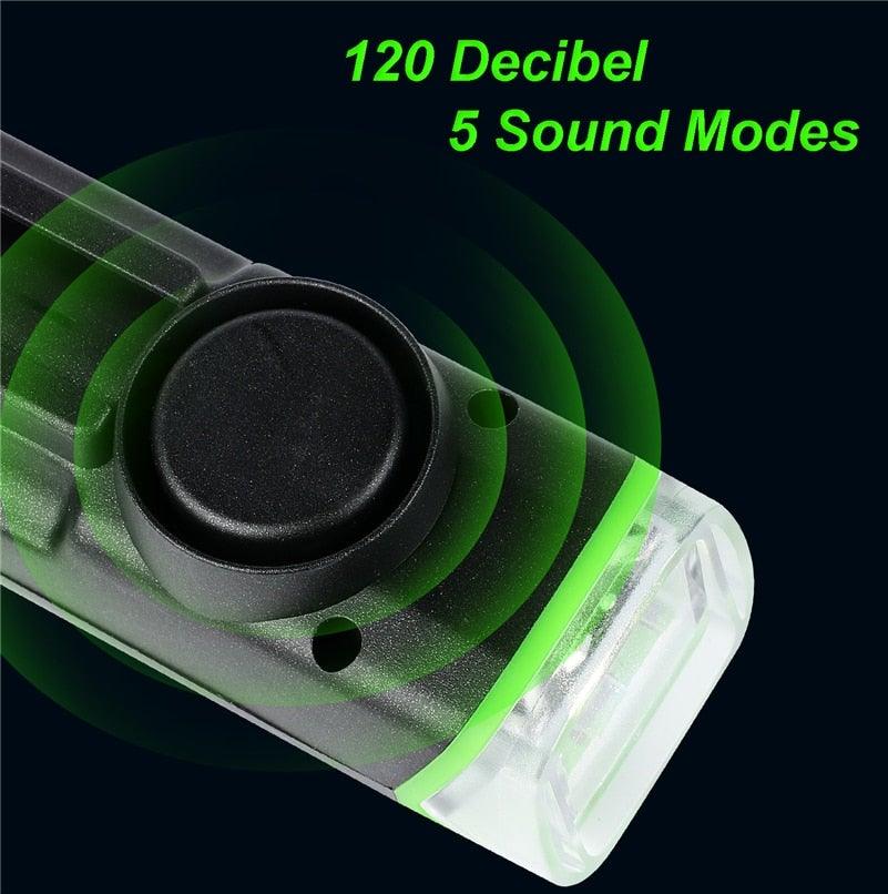 Waterproof Bicycle Light Smart Front Lamp Headlight With Horn USB Rechargeable LED Cycling Flashlight Bicycle Lights Set Powerful Lumens LED Bike Front For Adults Road Cycling Safety Flashlight - UrbanCycling.com