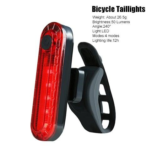 Waterproof Bicycle Light Smart Front Lamp Headlight With Horn USB Rechargeable LED Cycling Flashlight Bicycle Lights Set Powerful Lumens LED Bike Front For Adults Road Cycling Safety Flashlight - UrbanCycling.com