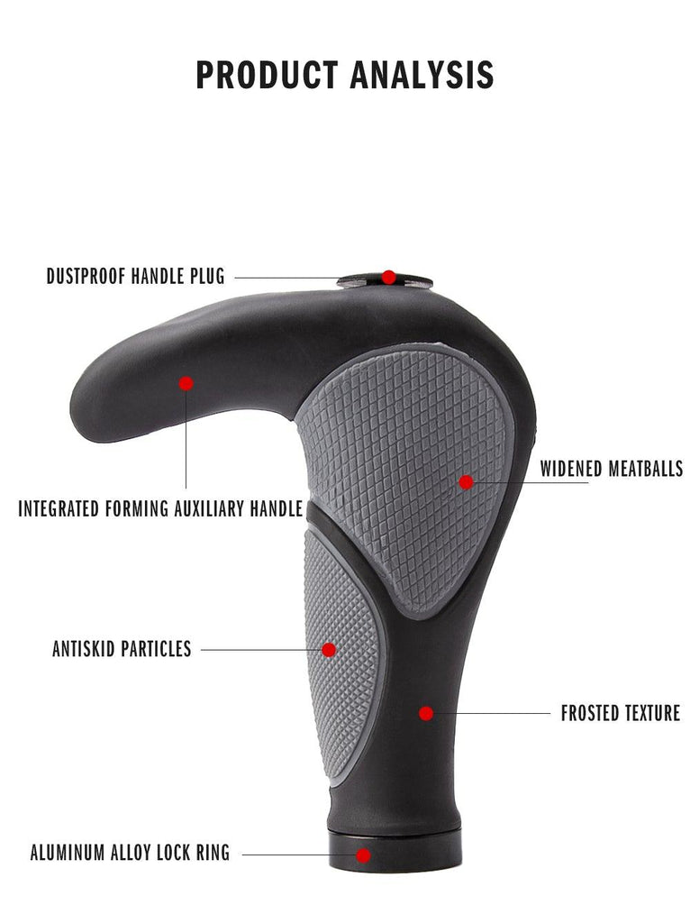 Waterproof Road Bike Horn Handlebar Cover Anti - Slip Handle Bar Grip Bicycle Accessories Mountain Bike Silicone Handlebar Grips Ergonomic Desgin With Bilaterally Locking Ring Non - Slip For Standard Bike - UrbanCycling.com