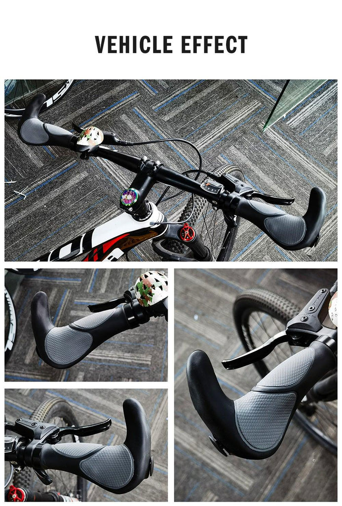 Waterproof Road Bike Horn Handlebar Cover Anti - Slip Handle Bar Grip Bicycle Accessories Mountain Bike Silicone Handlebar Grips Ergonomic Desgin With Bilaterally Locking Ring Non - Slip For Standard Bike - UrbanCycling.com