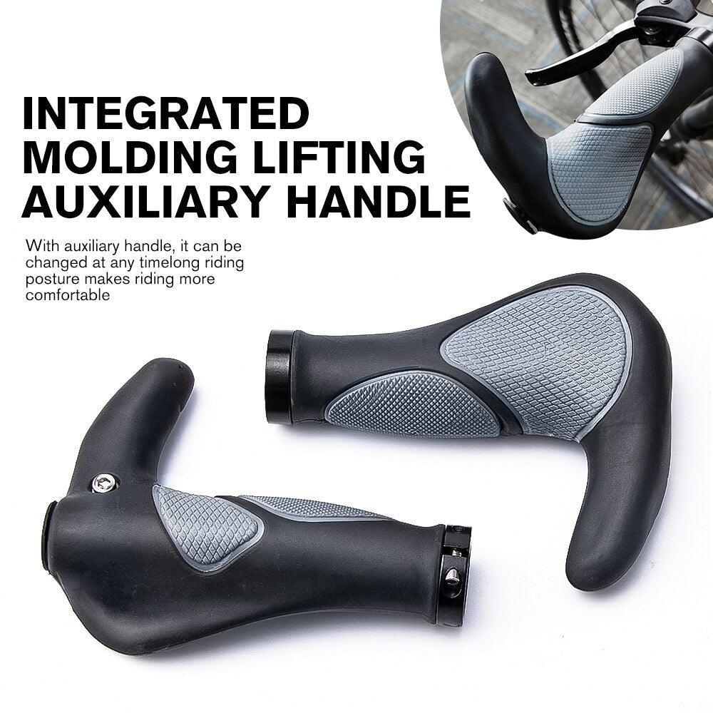 Waterproof Road Bike Horn Handlebar Cover Anti - Slip Handle Bar Grip Bicycle Accessories Mountain Bike Silicone Handlebar Grips Ergonomic Desgin With Bilaterally Locking Ring Non - Slip For Standard Bike - UrbanCycling.com