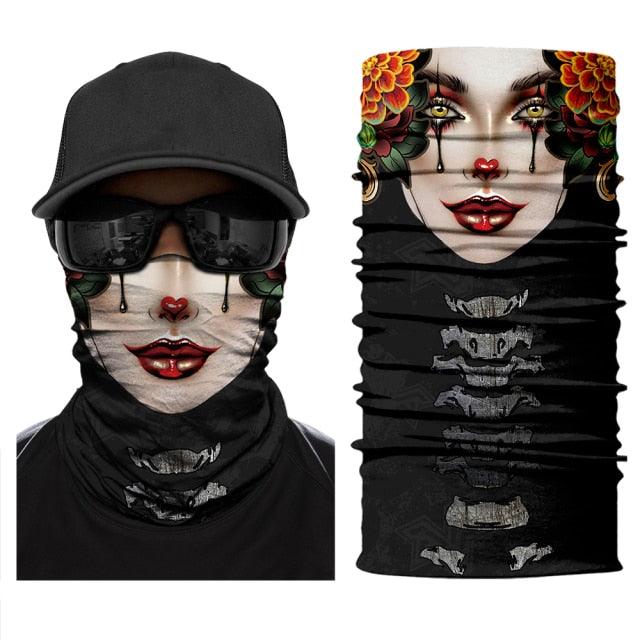 Women Balaclava Neck Gaiter Tubular Buff Bandana Scarf Headgear Bicycle Half Mask Face Cover Venom Headband Summer Men Beanie Hat Windproof Head Scarves Neck Warmer Cycling Camping Hiking Men Women Fashion Magic Scarves Turban Outdoor Headband - UrbanCycling.com