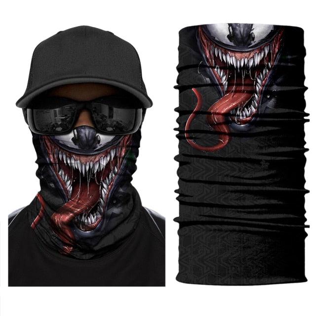 Women Balaclava Neck Gaiter Tubular Buff Bandana Scarf Headgear Bicycle Half Mask Face Cover Venom Headband Summer Men Beanie Hat Windproof Head Scarves Neck Warmer Cycling Camping Hiking Men Women Fashion Magic Scarves Turban Outdoor Headband - UrbanCycling.com