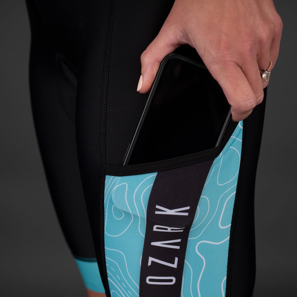 Women's Bib Shorts - Teal Core - UrbanCycling.com