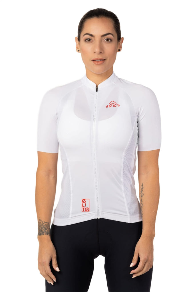 Women's DNA White Elite Cycling Jersey - UrbanCycling.com