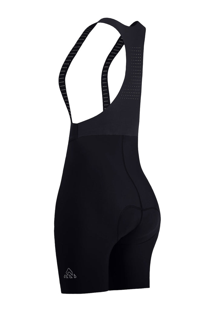 Women's Seamless Black Pro Cycling Bib Shorts - UrbanCycling.com