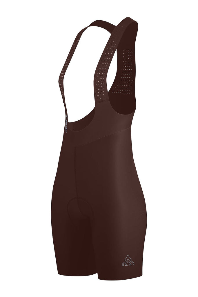 Women's Seamless Brown Pro Cycling Bib Shorts - UrbanCycling.com
