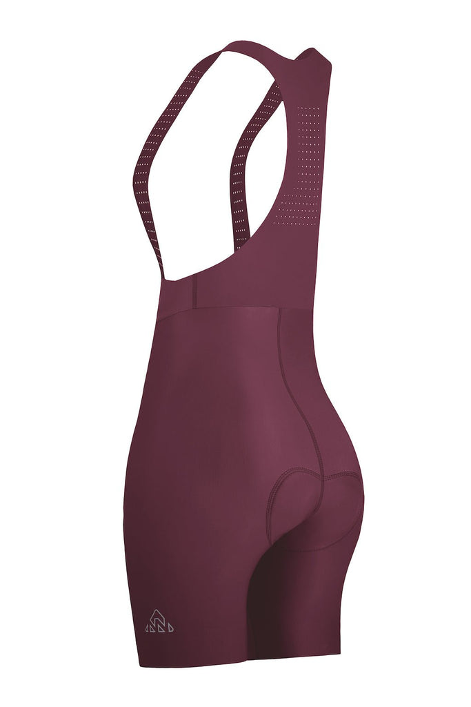 Women's Seamless Burgundy Pro Cycling Bib Shorts - UrbanCycling.com