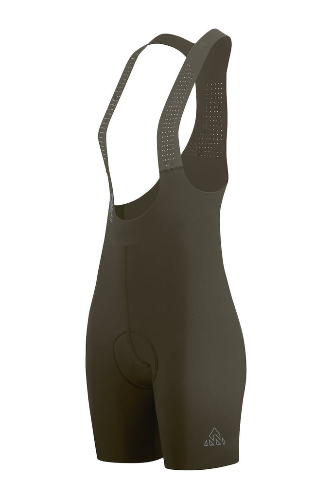 Women's Seamless Olive Green Pro Cycling Bib Shorts - UrbanCycling.com