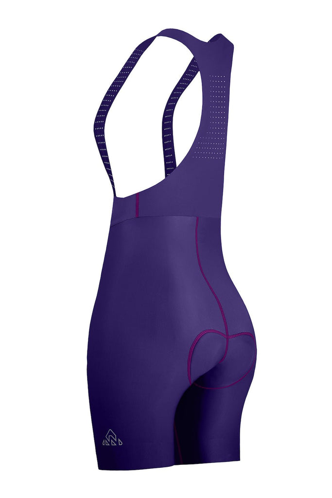 Women's Seamless Purple Pro Cycling Bib Shorts - UrbanCycling.com