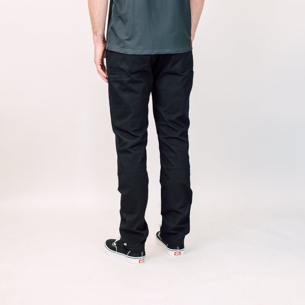 WorkHorse Stretch Canvas Pant - Pure Black - UrbanCycling.com
