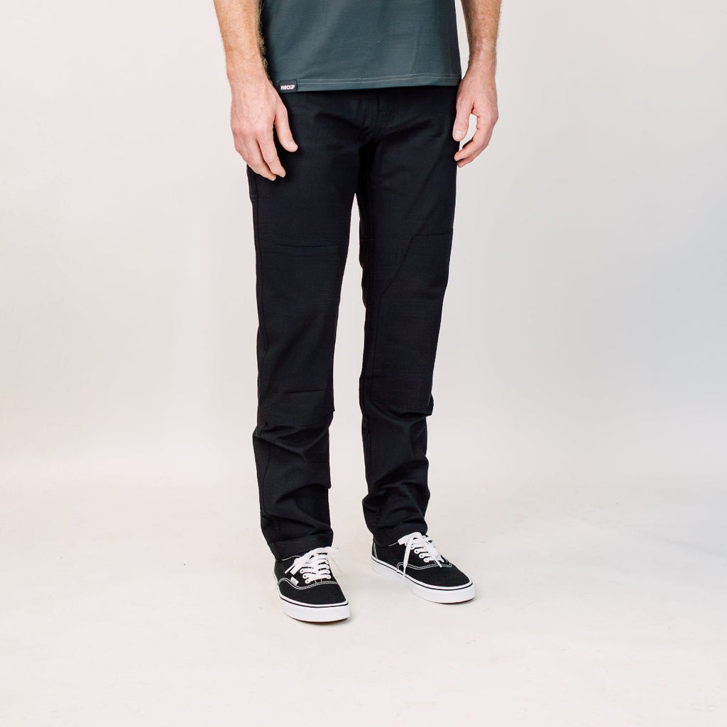 WorkHorse Stretch Canvas Pant - Pure Black - UrbanCycling.com