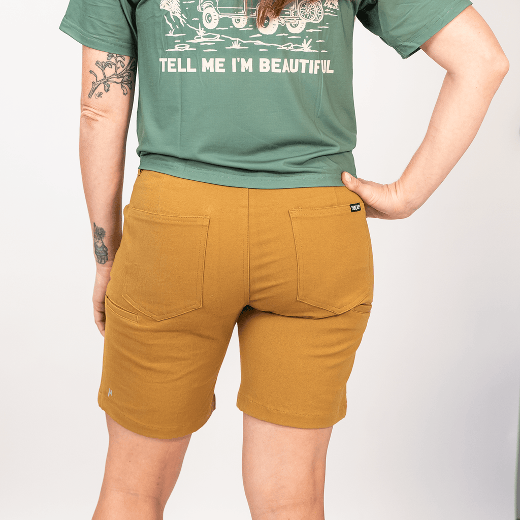 WorkHorse Stretch Canvas Short - Buckskin - UrbanCycling.com