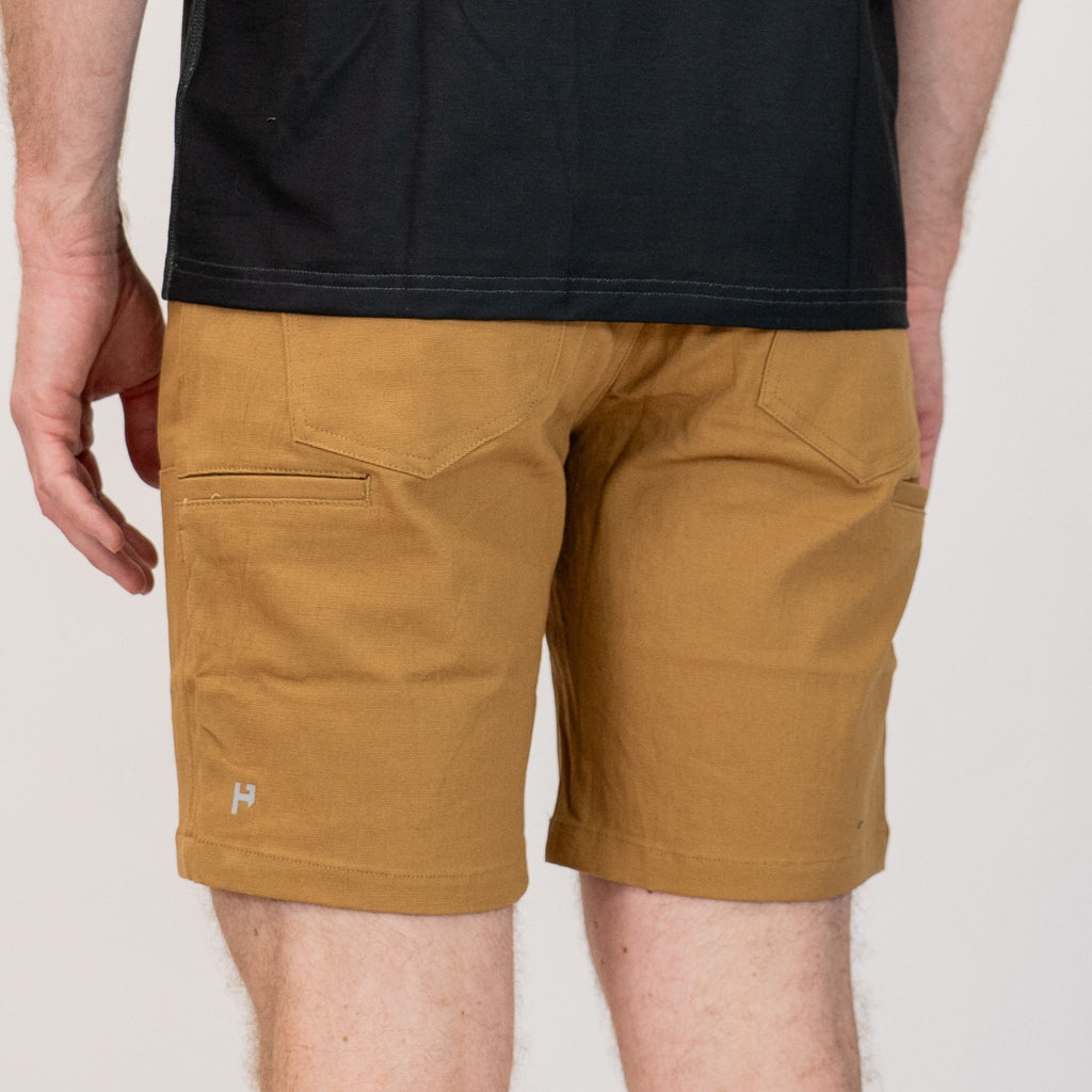 WorkHorse Stretch Canvas Short - Buckskin - UrbanCycling.com
