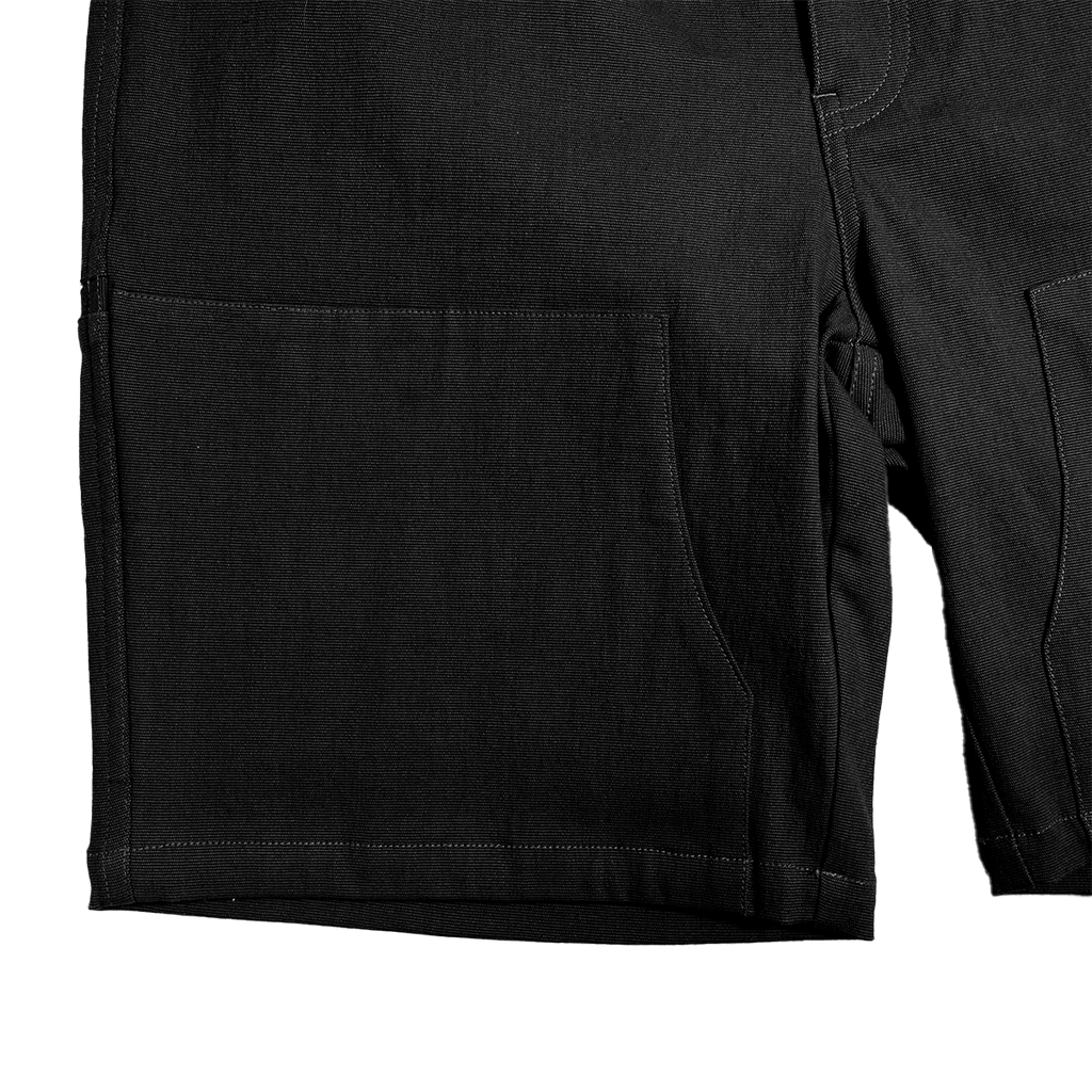 WorkHorse Stretch Canvas Short - Pure Black - UrbanCycling.com