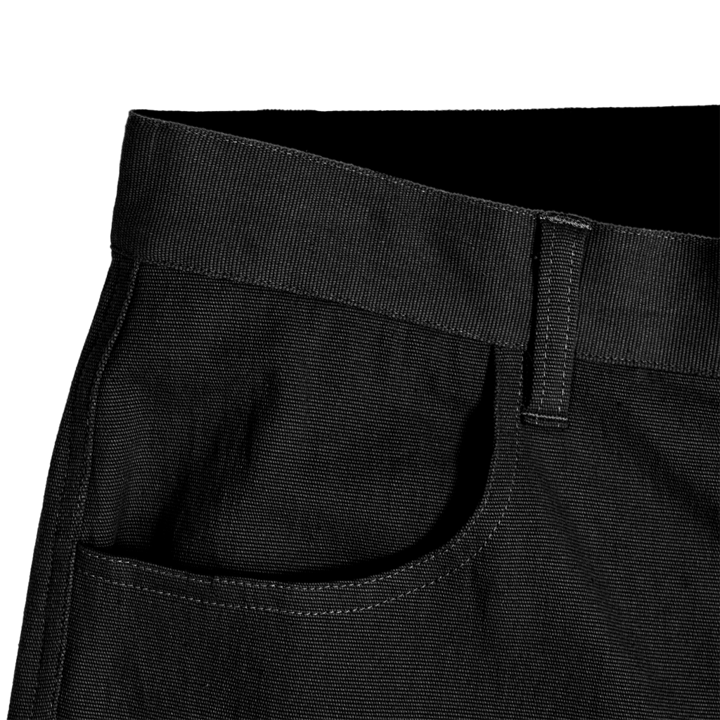 WorkHorse Stretch Canvas Short - Pure Black - UrbanCycling.com