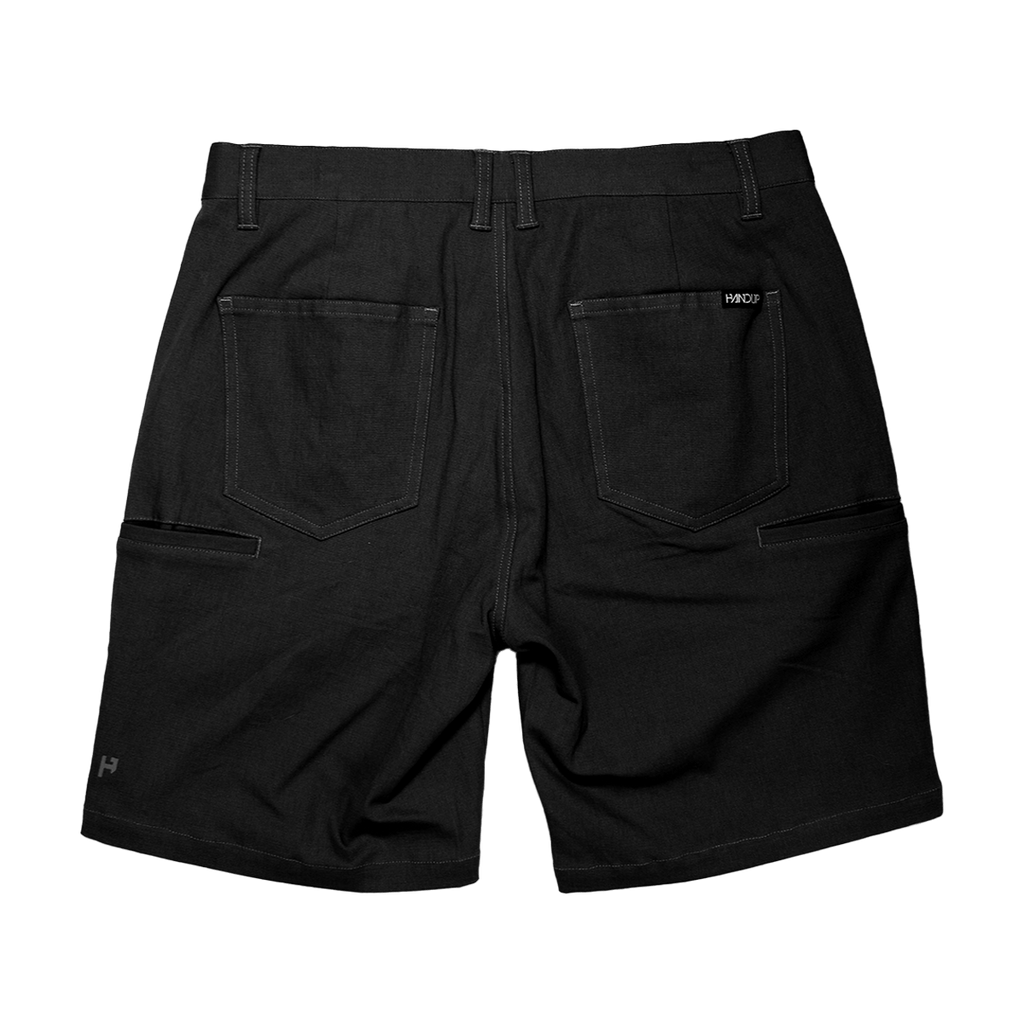 WorkHorse Stretch Canvas Short - Pure Black - UrbanCycling.com