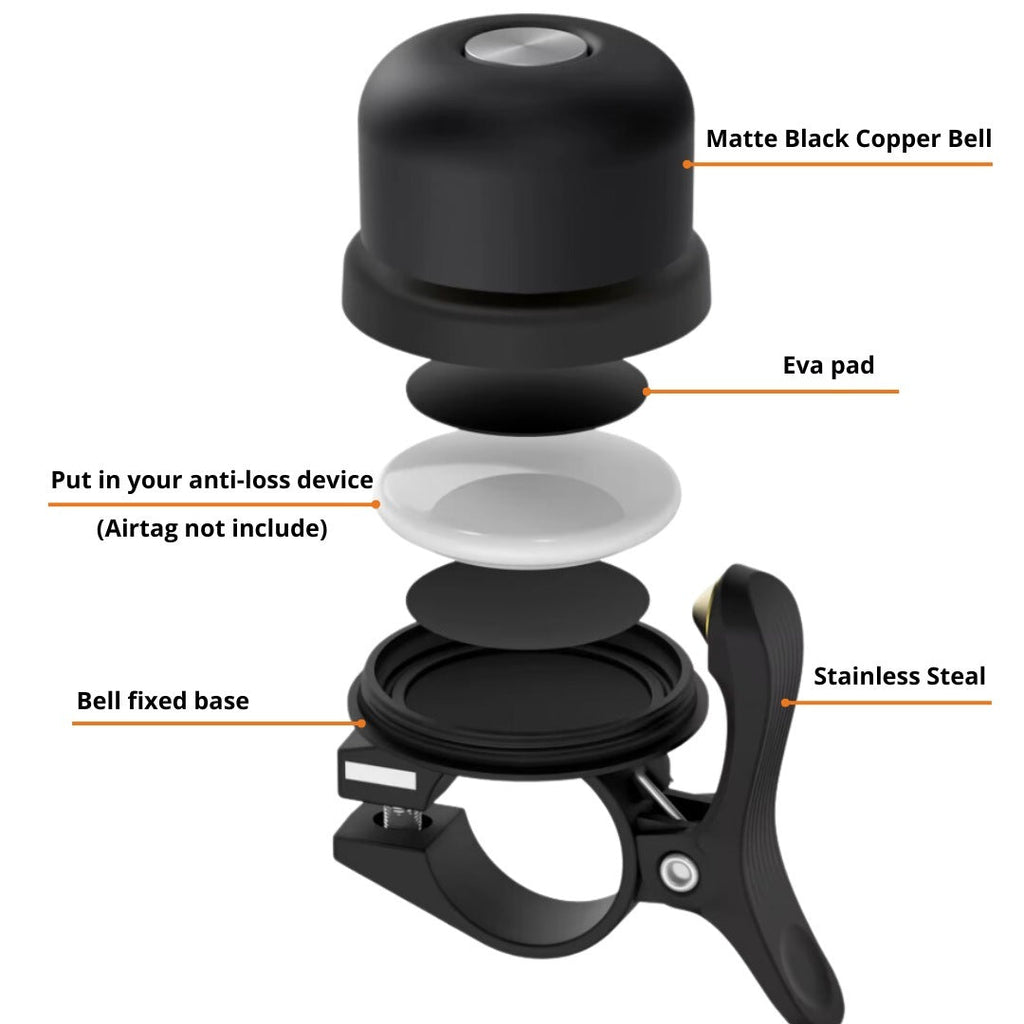 XNITO Anti - Theft Bike Bell for Apple AirTag - UrbanCycling.com