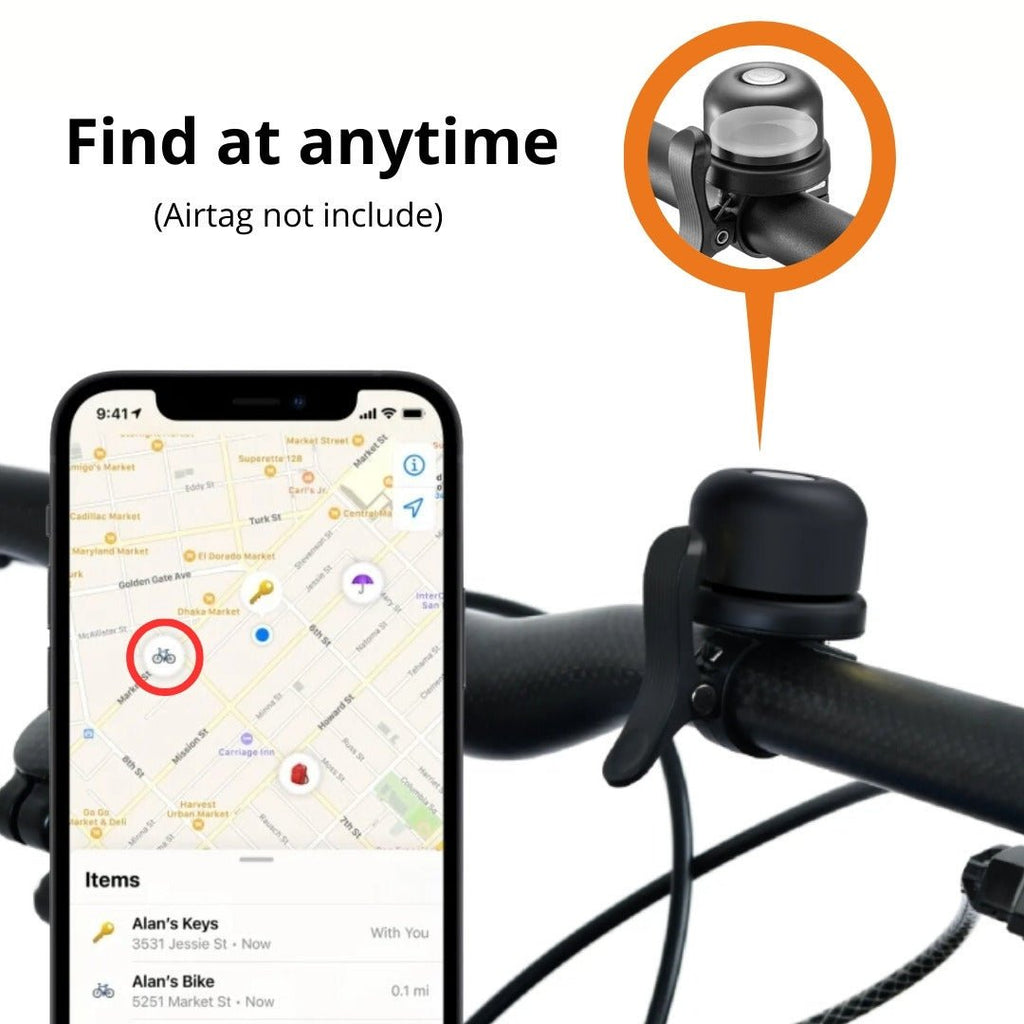 XNITO Anti - Theft Bike Bell for Apple AirTag - UrbanCycling.com