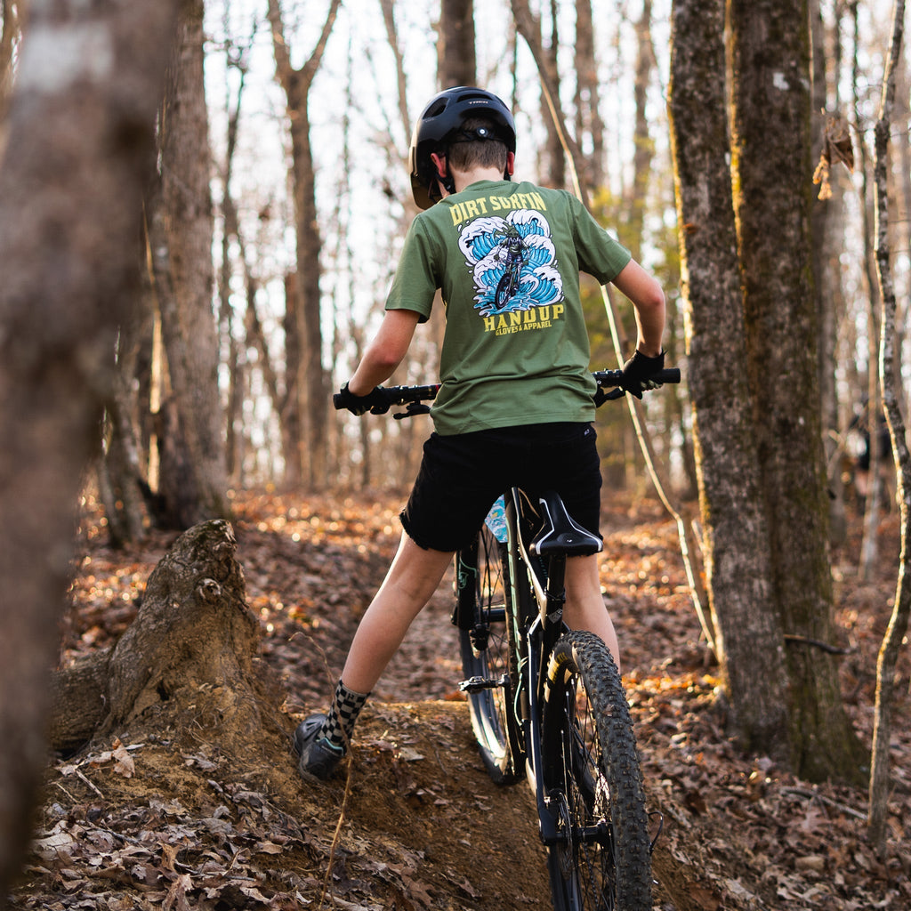Youth ActiviTEE - Dirt Surfin' Moss Green - UrbanCycling.com