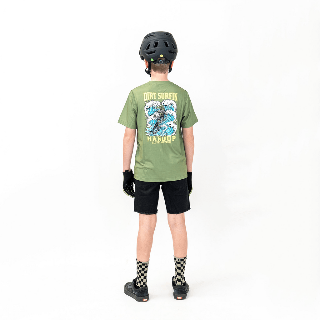 Youth ActiviTEE - Dirt Surfin' Moss Green - UrbanCycling.com