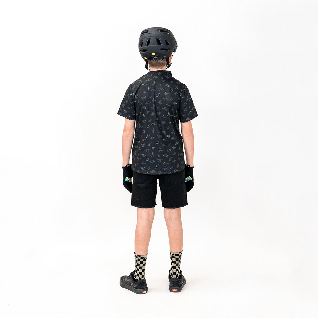 Youth FlexGRID Button Up - Dino's End - UrbanCycling.com