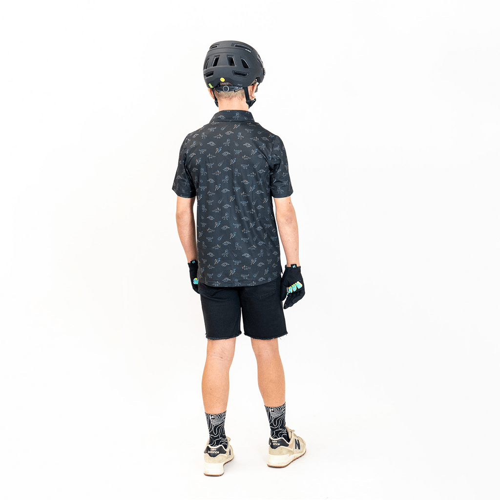 Youth FlexGRID Button Up - Dino's End - UrbanCycling.com