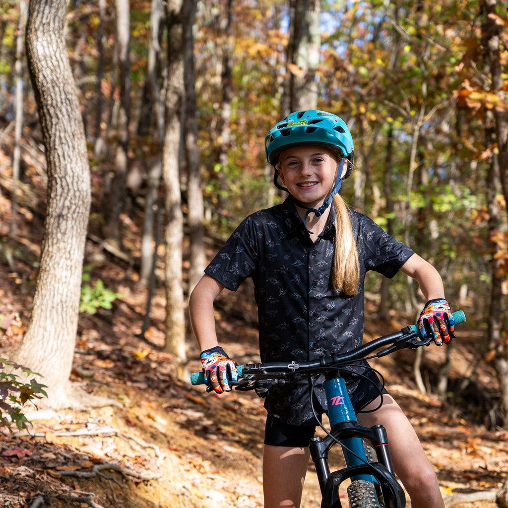 Youth FlexGRID Button Up - Dino's End - UrbanCycling.com