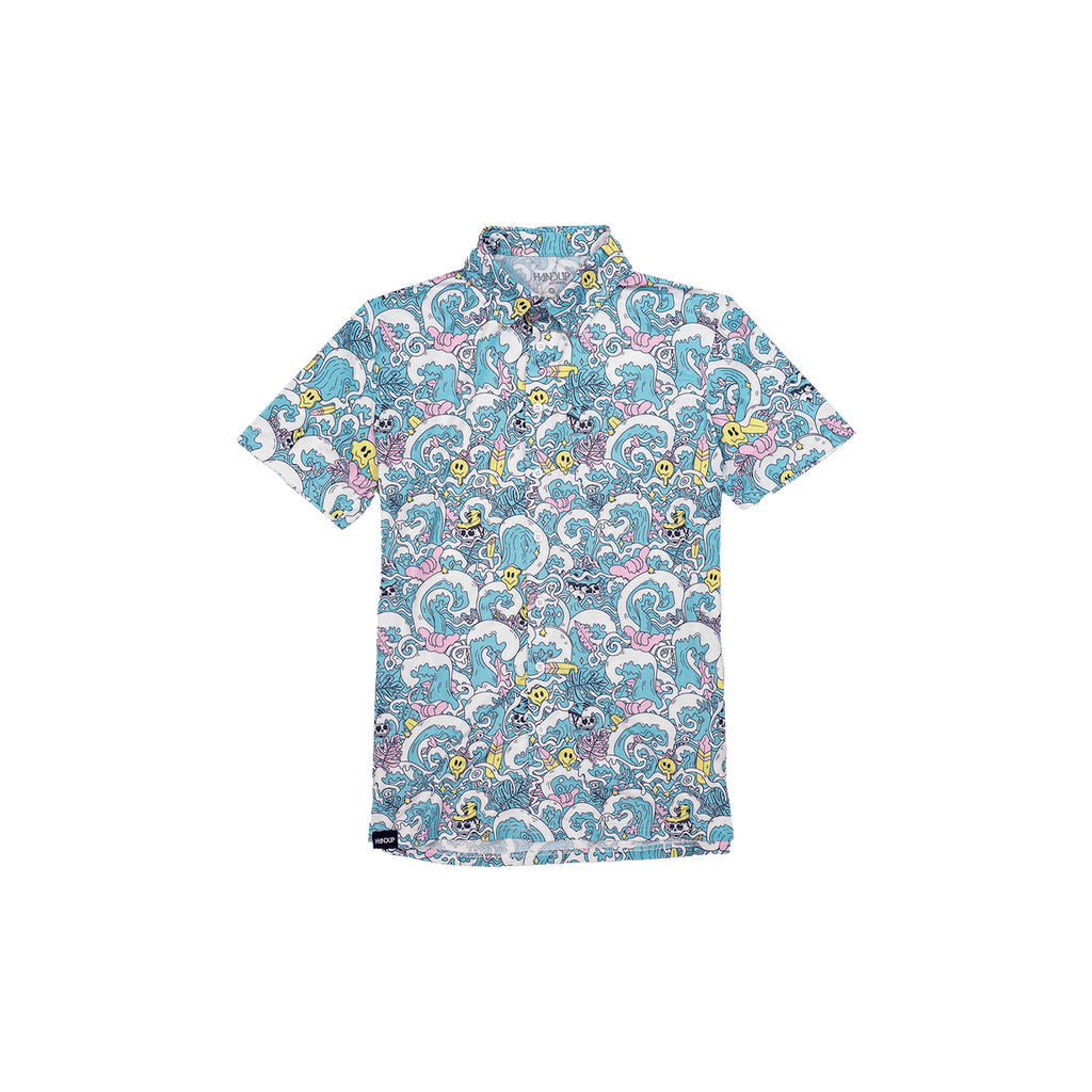 Youth FlexGRID Button Up - Ride the Wave - UrbanCycling.com