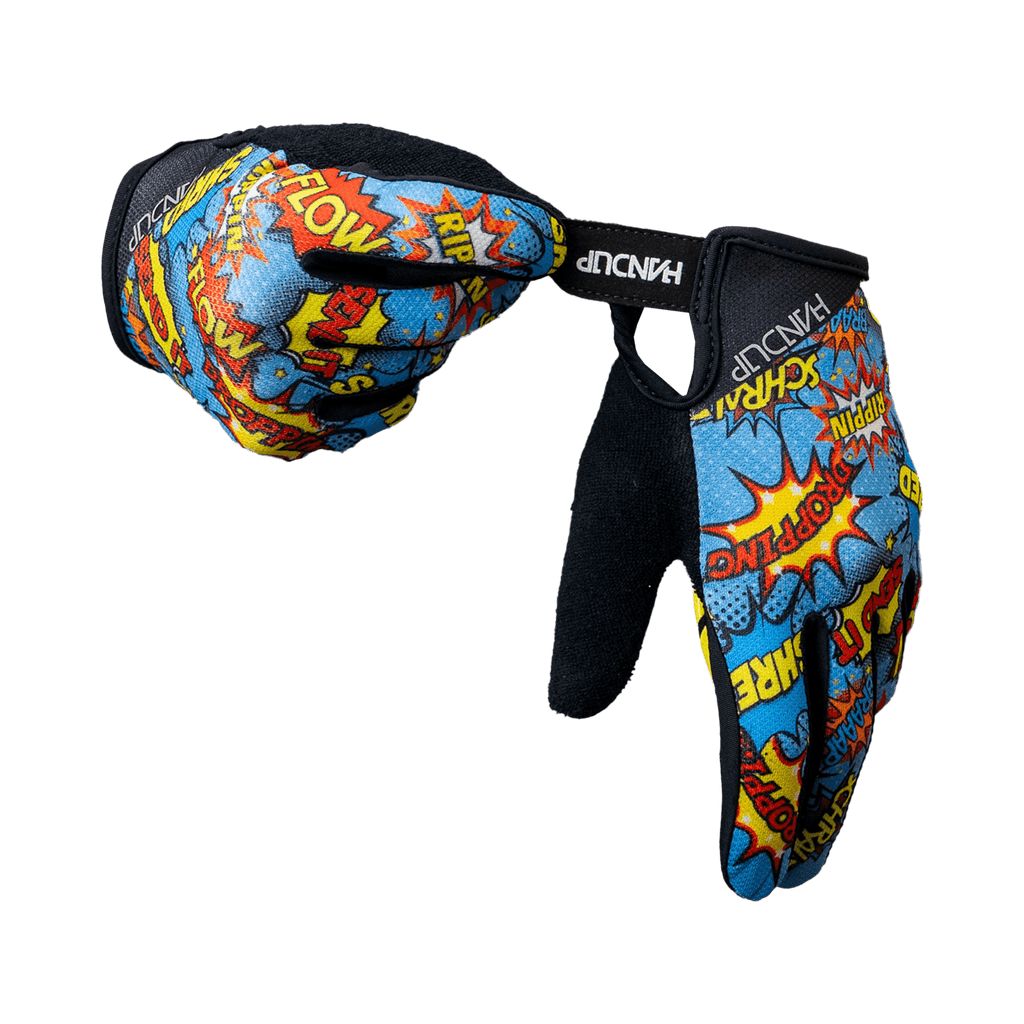 Youth Gloves - Comic Bubbles - UrbanCycling.com