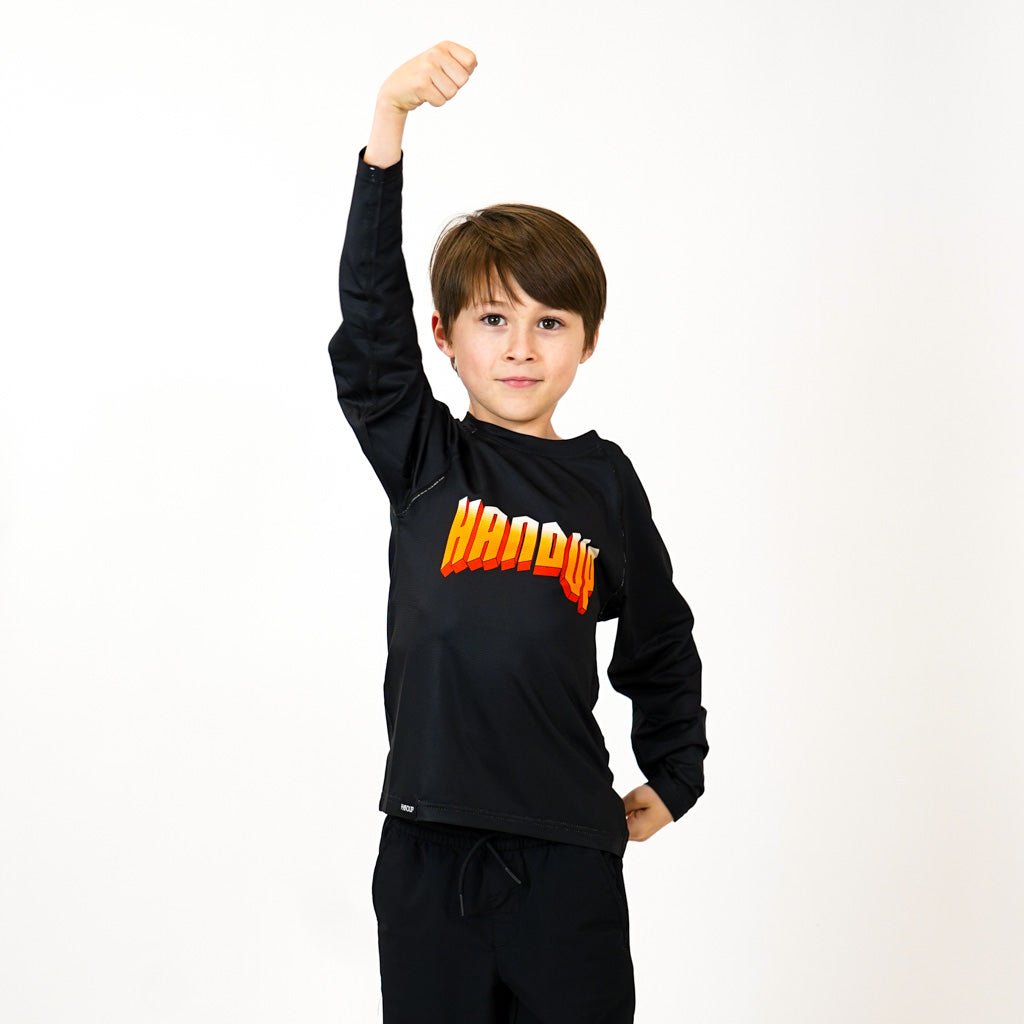 Youth Long Sleeve Lite Jersey - Rock Orange - UrbanCycling.com