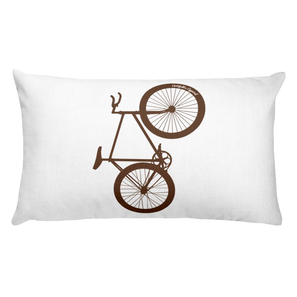 Big Wheelie Bicycle Rectangular Pillow - Urban Cycling Apparel