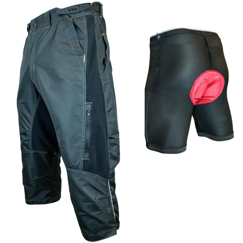 DK Gravel Shorts II 3/4 Baggy Mountain Bike Cycling Shorts with
