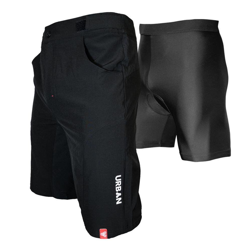 FLEX I MTB Trail Shorts - Flex Soft Shell Mountain Bike Shorts with Seamless Under Panel - Urban Cycling Apparel