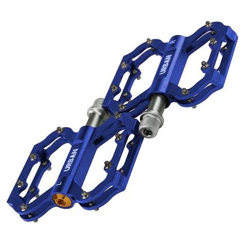 flat pedals blue Lightweight Flat Platform MTB Pedals