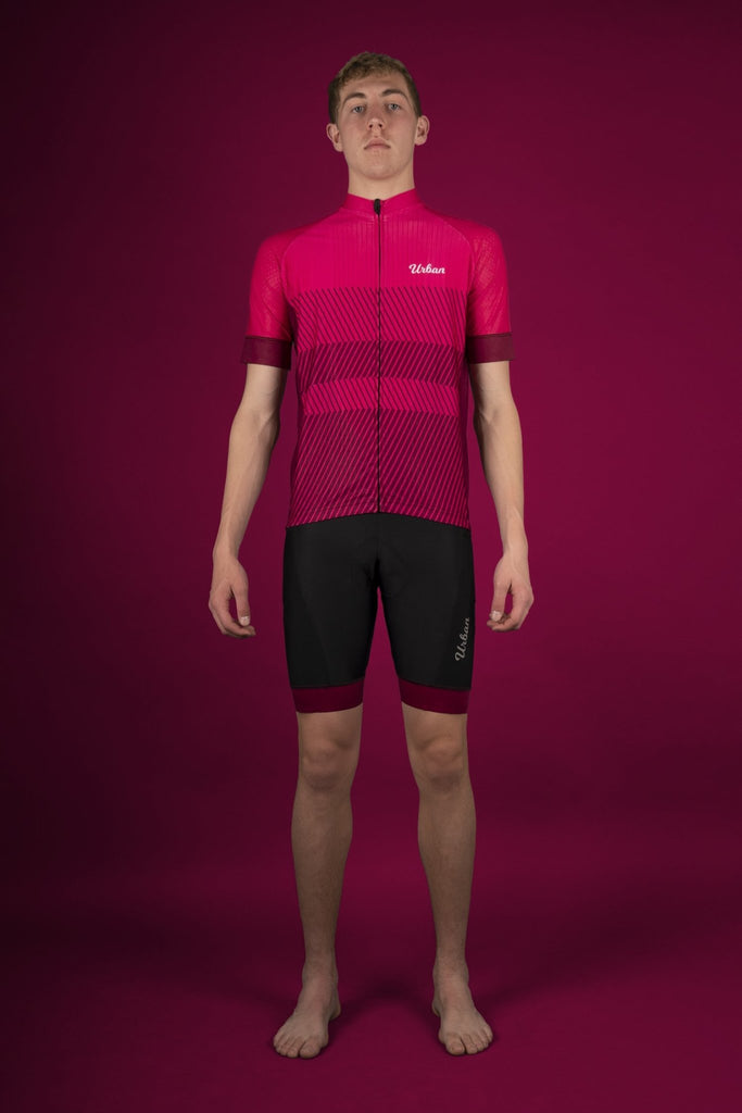 Men's Apex Short Sleeve Jersey, Bib Shorts - Urban Cycling Apparel