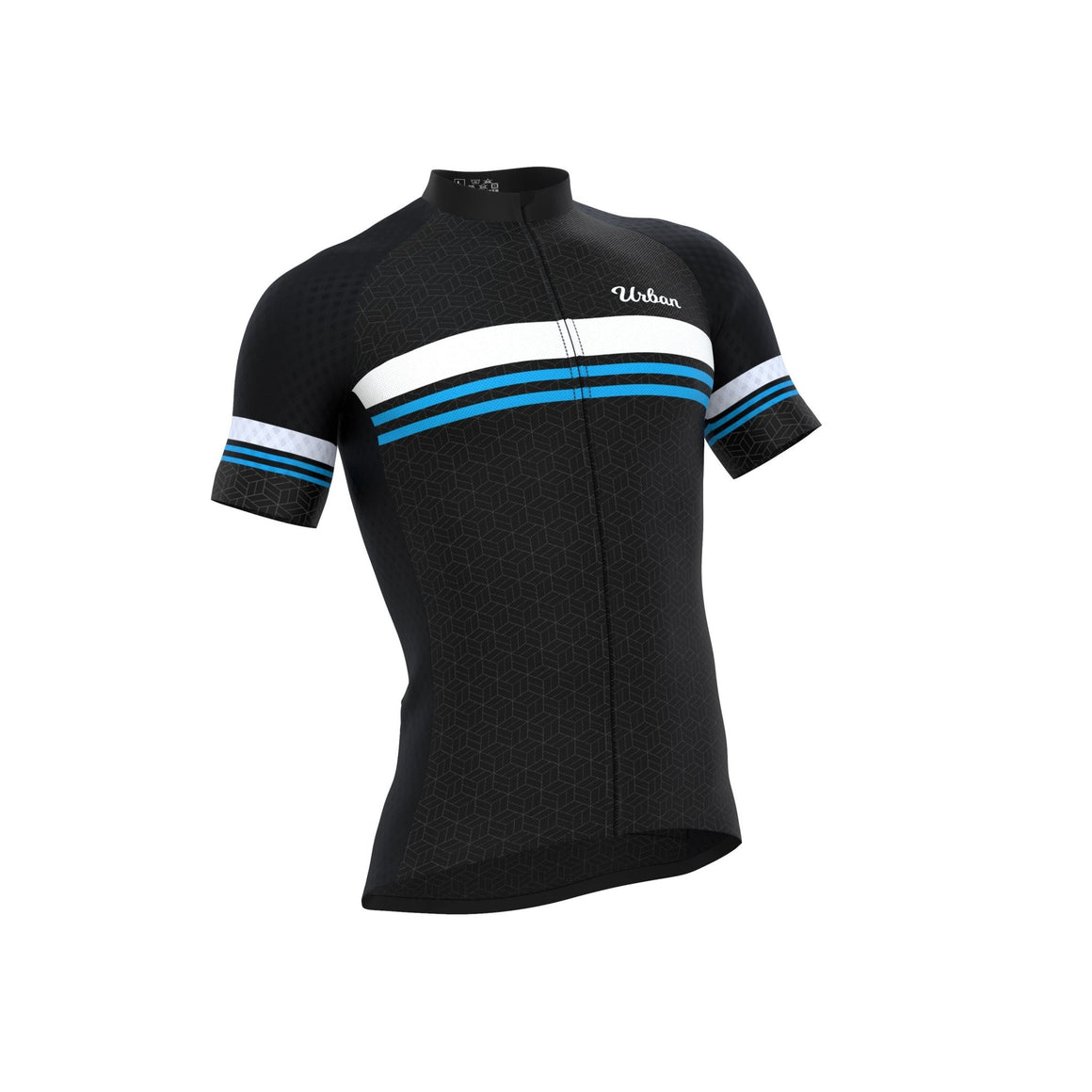 Clearance Mens Short Sleeve Cycling Jersey Urban Chechen BlueGreen - S *