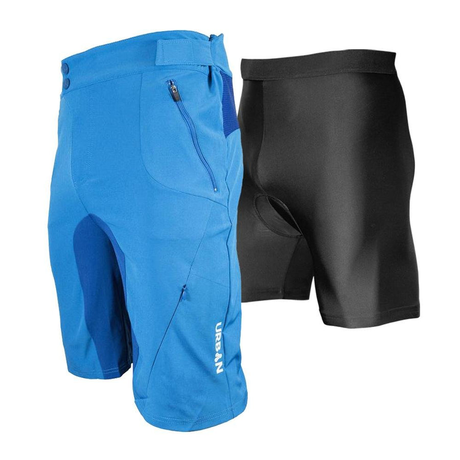 Men's Gravel Grinder Cyclocross / MTB Shorts - Flex Soft Shell Shorts with Zip Pockets and Vents - Urban Cycling Apparel
