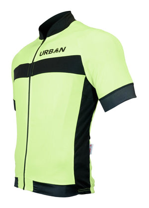 Men's Safety Yellow Short Sleeve Jerseys, Bib Shorts, or Cycling Kit Set - Urban Cycling Apparel